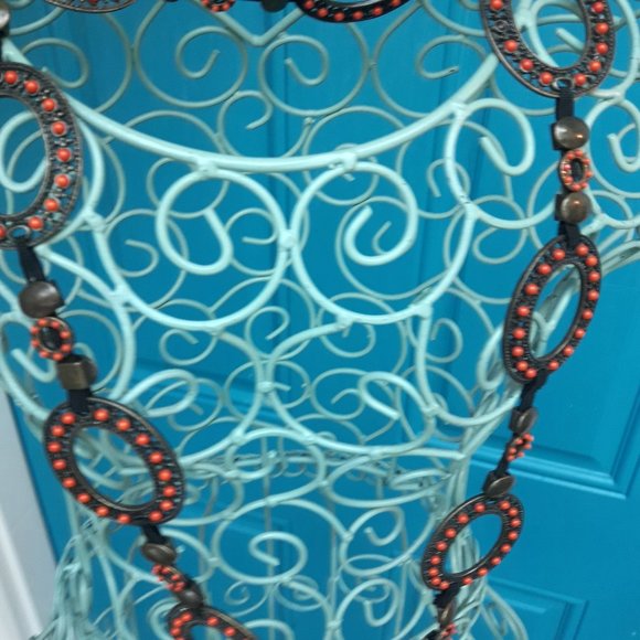 Metal Chain Link Belt Vintage Art Deco  Round Circle Cosplay Gypsy Retro 90s - Picture 7 of 15